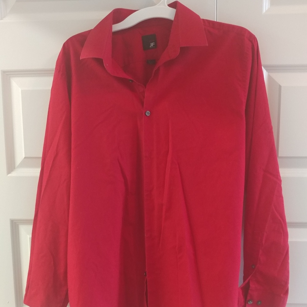 Men's Red Button Up Shirt